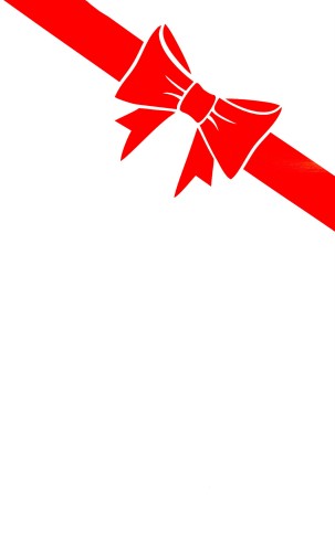 Geschenkband Diagonales Pappaufsteller Lebensgroße und Pappfiguren