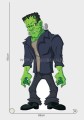 Frankenstein (2) cartoon Pappaufsteller Lebensgroße und Pappfiguren