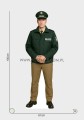 Deutscher Polizist Pappaufsteller Lebensgroße und Pappfiguren