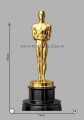 Oscar Statuette (2) Pappaufsteller Lebensgroße und Pappfiguren